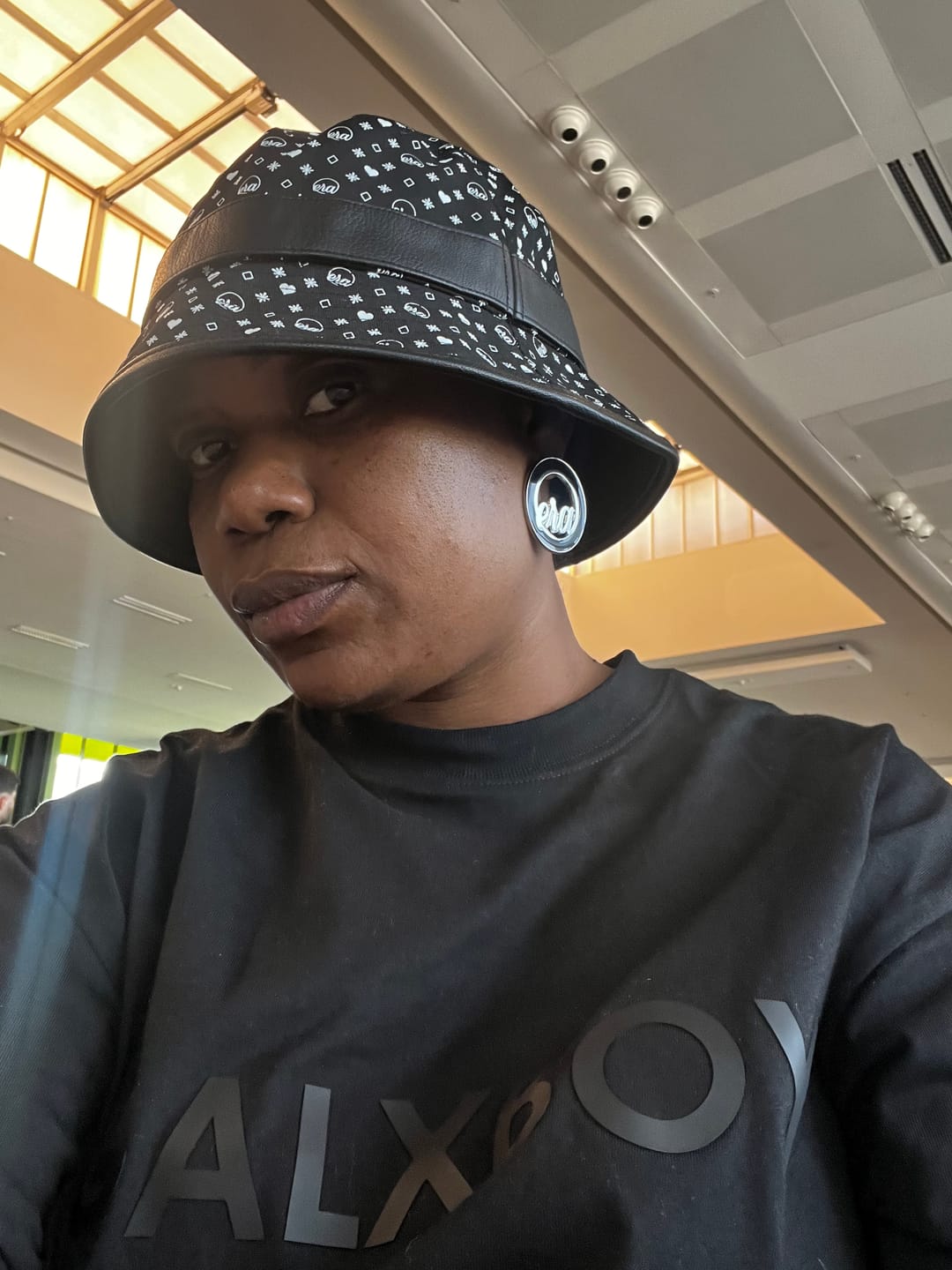 Customer photo review of Silver Diva Earrings