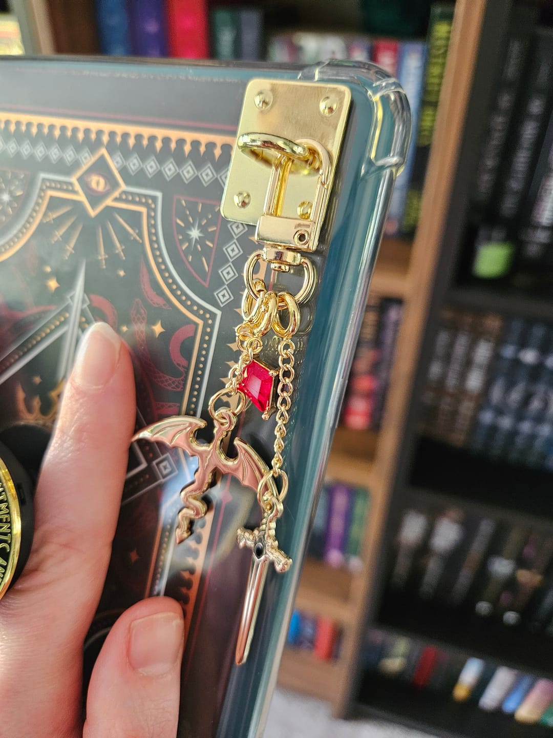 Customer photo review of Dragon Rider Charmlet - Gold