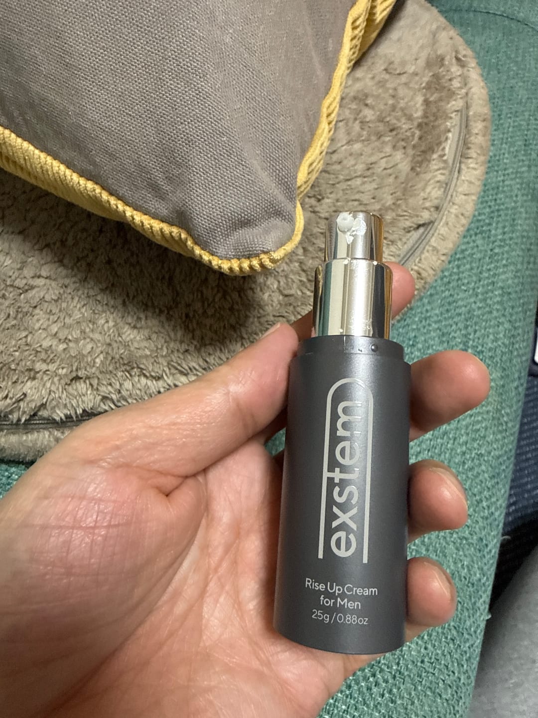 Customer photo review of exstem（エクステム）エクソソーム配合の男性用ケアクリーム