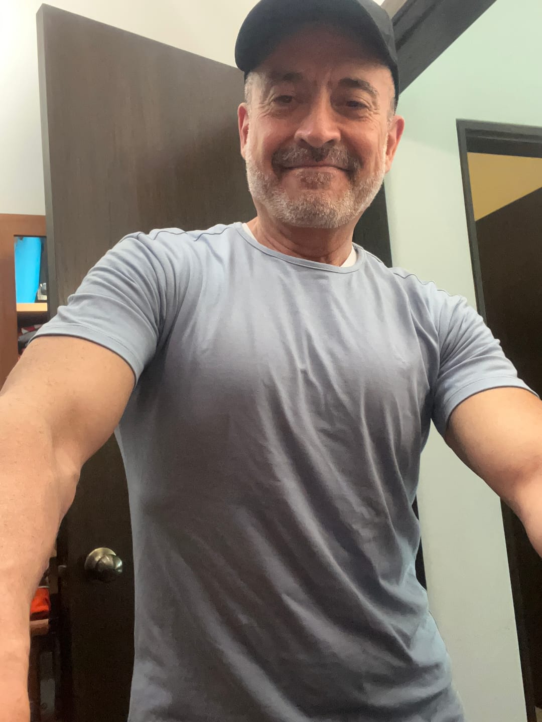 Customer photo review of Ultra Soft Relax Tee - Stone Blue