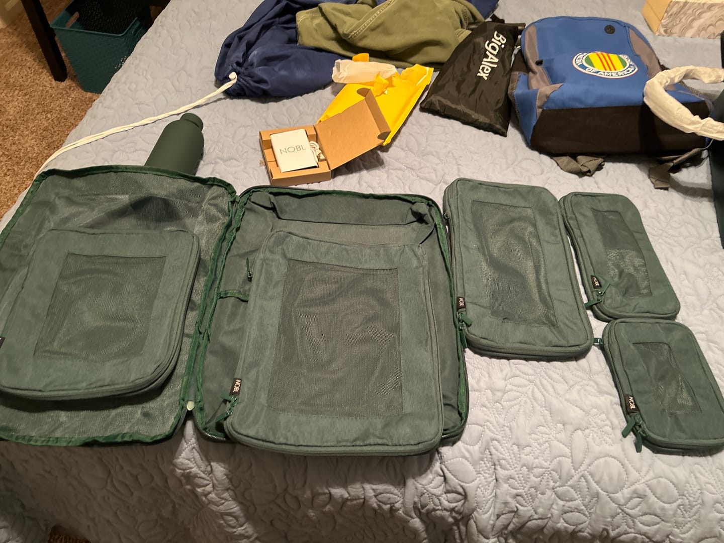 Customer photo review of Compressible Packing Cubes (6 Pieces)