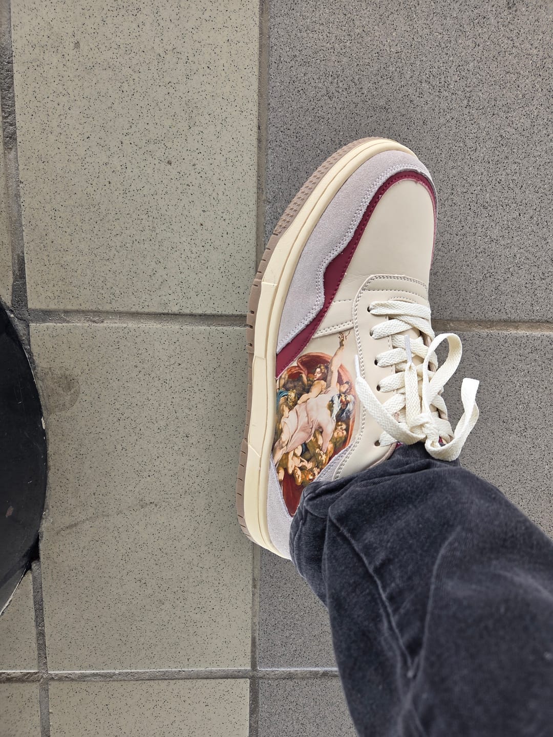 Customer photo review of The Creation of Adam Sneakers