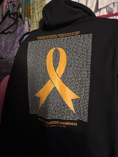 Customer photo review of Multiple Sclerosis - Round 36 (Unisex Heavy Blend Zip Hoodie | Gildan)