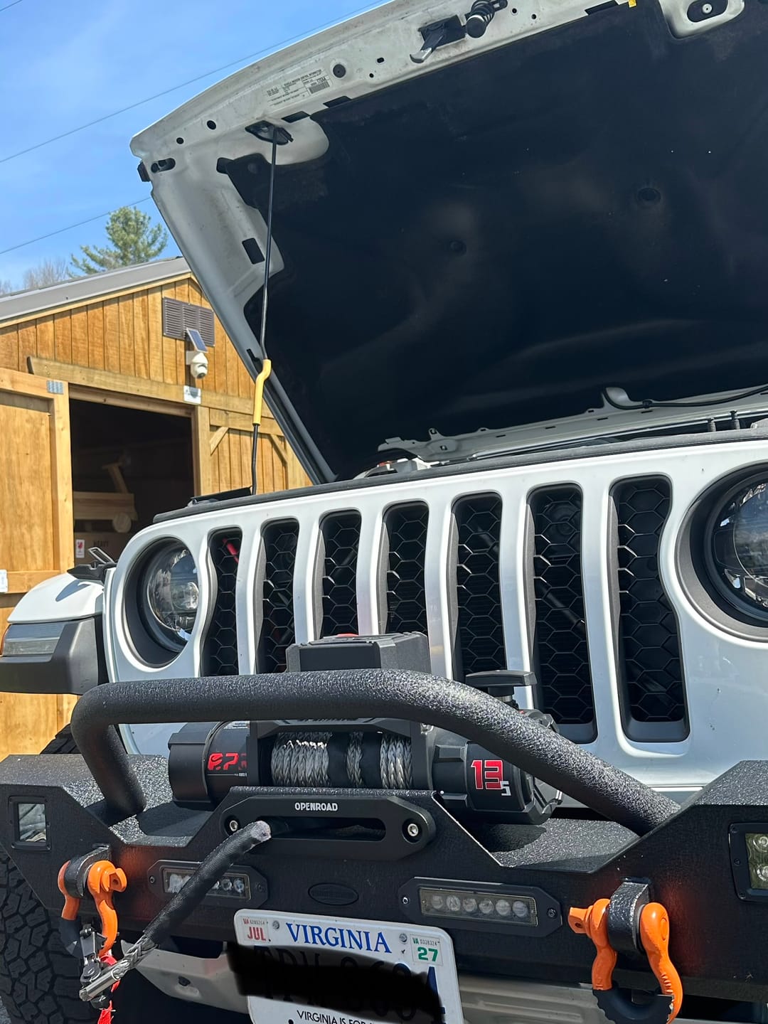 Customer photo review of OPENROAD 12,000lbs Electric Winch with Synthetic Rope-Panther Series 3S