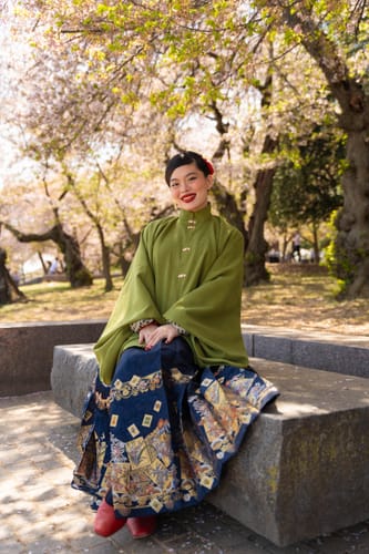 Customer photo review of Majiang 麻将 Mahjong Tile Mamian Skirt