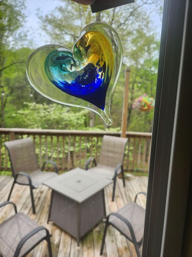 Customer photo review of Heart Ornament, Ocean Tide