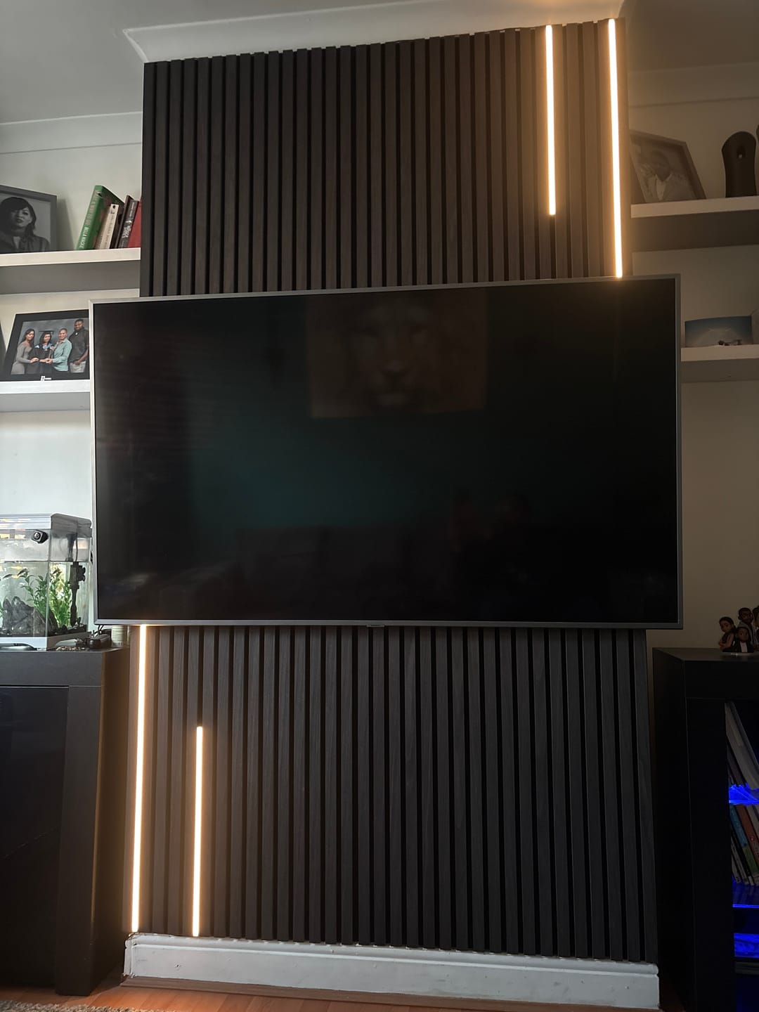 Customer photo review of Acoustic Slat Wall Panel - Black Oak