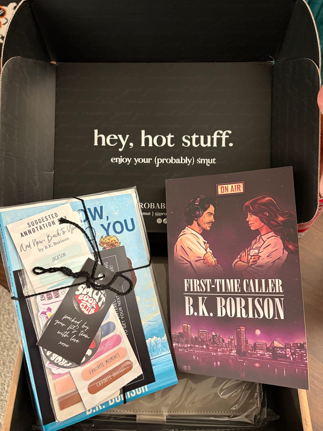 Customer photo review of First-Time Caller by B.K. Borison