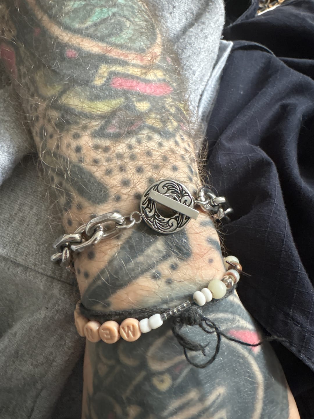 Customer photo review of Heavy Link Bracelet