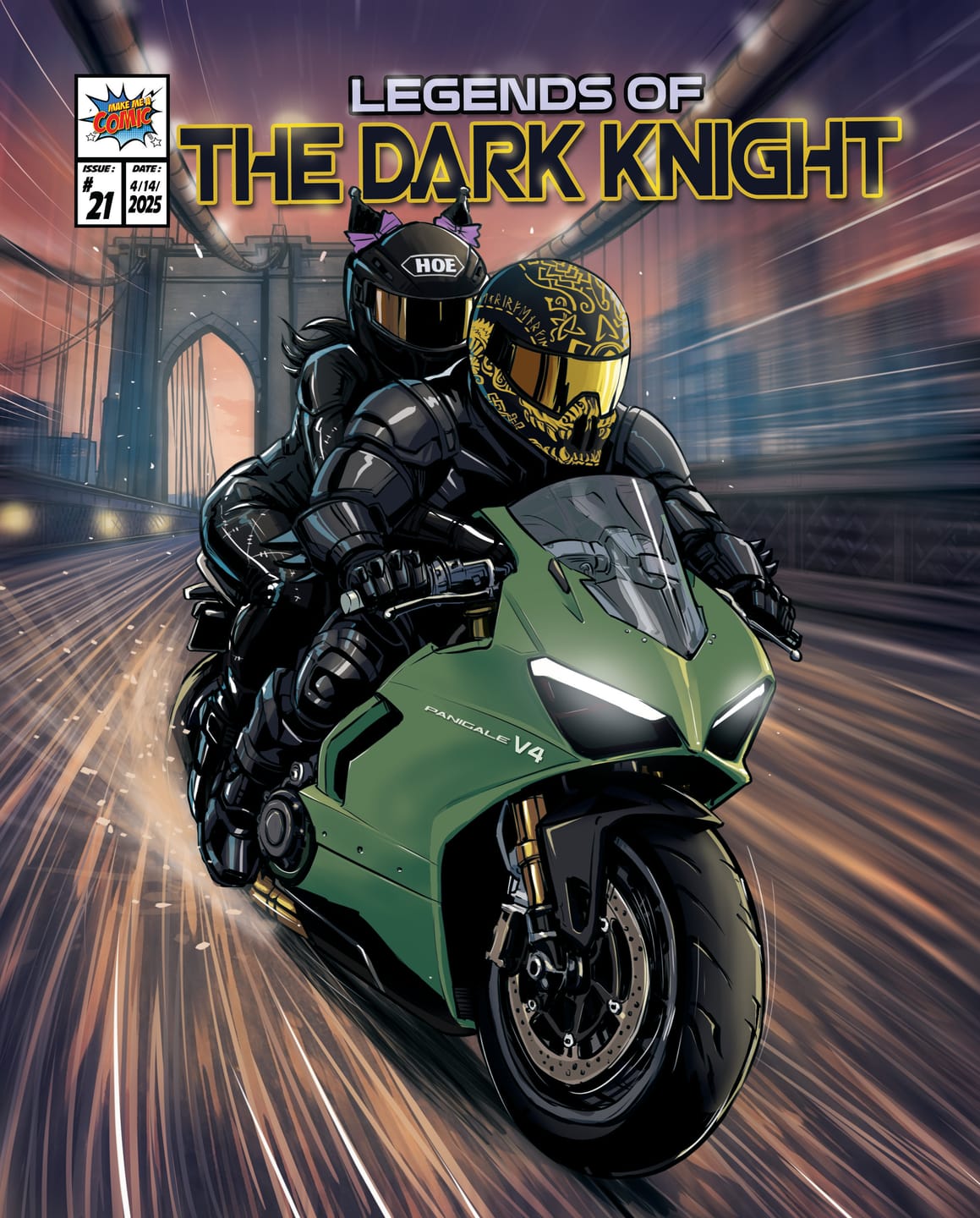 Customer photo review of Turn someone you love into a comic character on their very own custom comic book cover