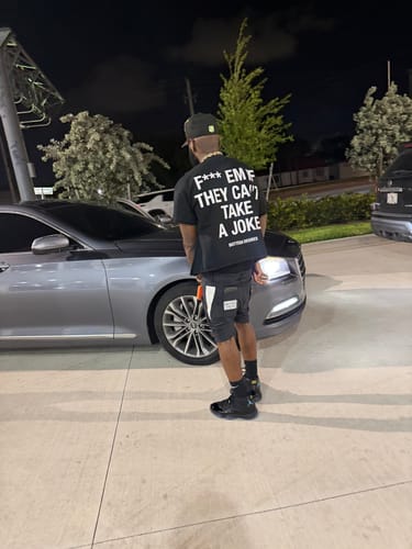 Customer photo review of Bottega Desires F*** Em Tee Black