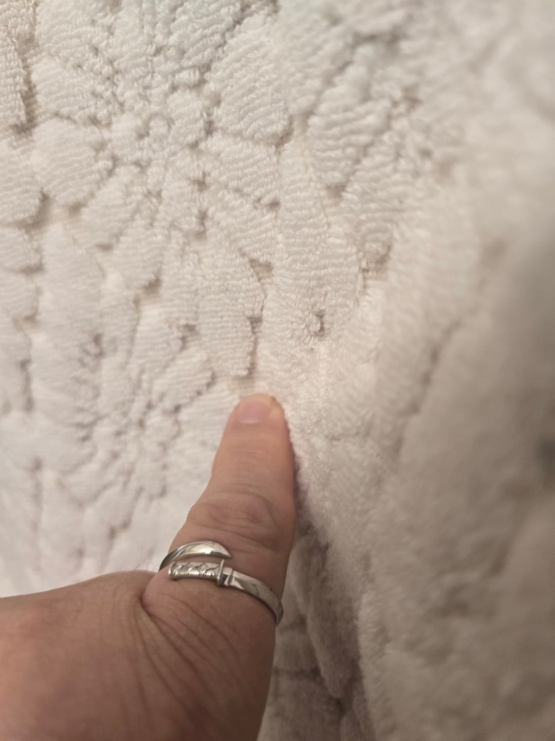 Customer photo review of Silver Katana Ring