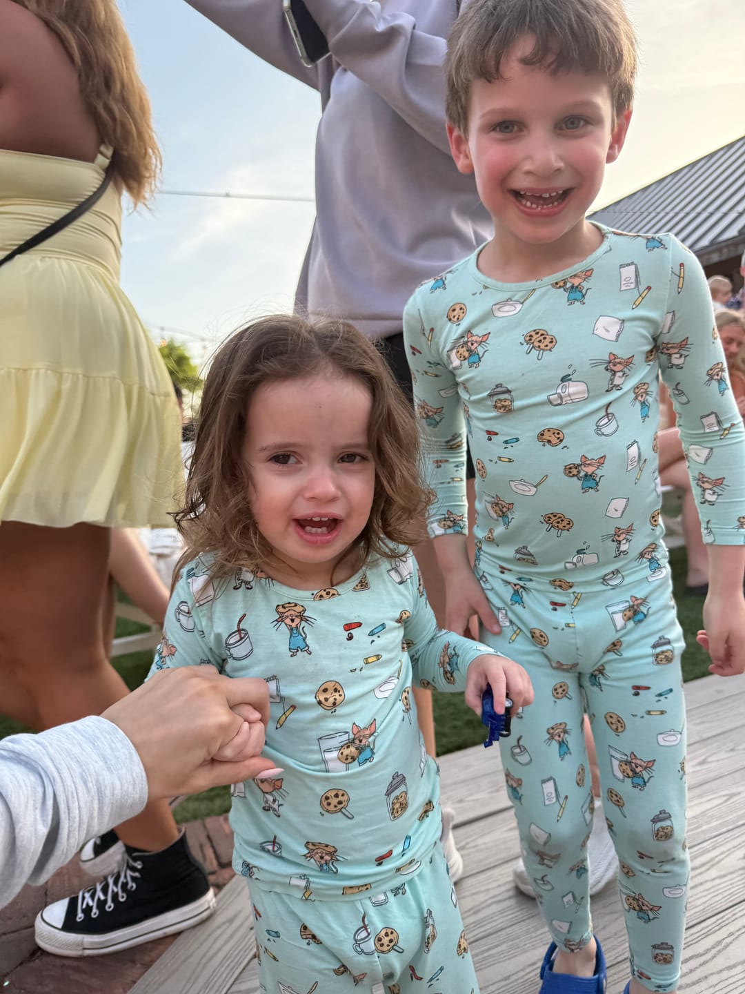 Customer photo review of If You Give a Mouse a Cookie Bamboo Kids Pajamas