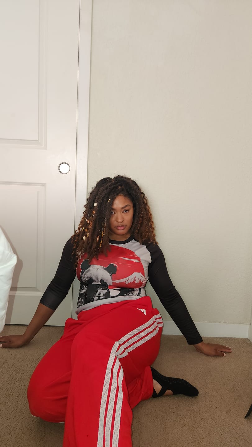 Customer photo review of 18" Soft And Distressed Faux Locs Pre Bleached Swiss HD Full Lace Wig