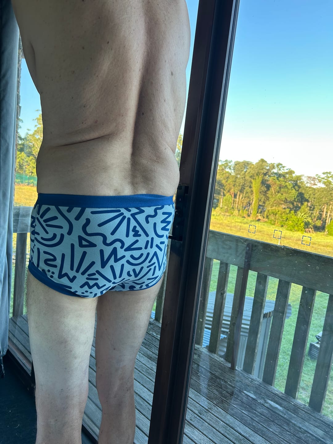 Customer photo review of Pouch Fronted Brief Plain Black