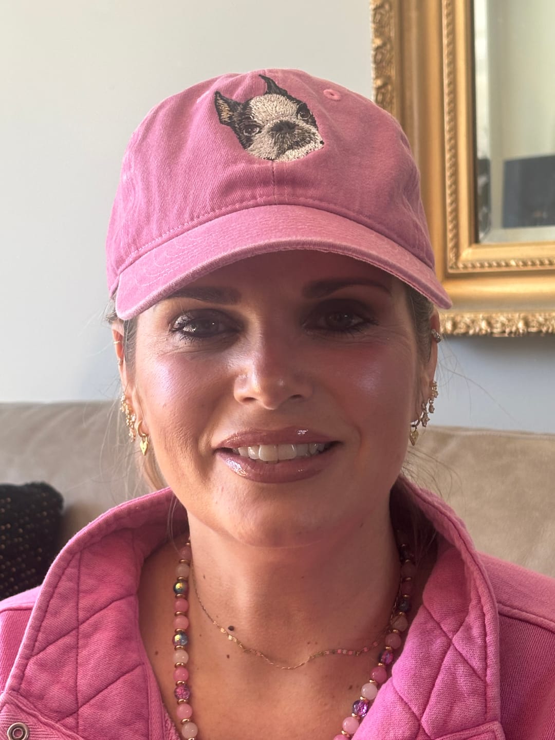 Customer photo review of Custom Pet Embroidered Patch Hat