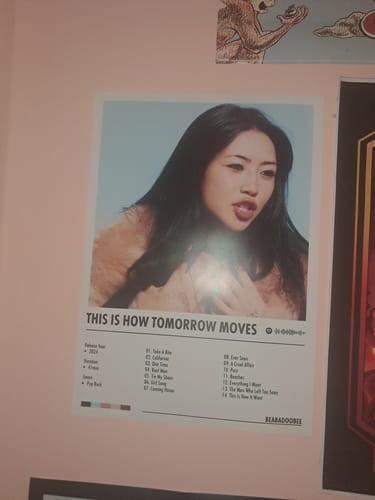 Customer photo review of beabadoobee - This Is How Tomorrow Moves | Album Cover Poster