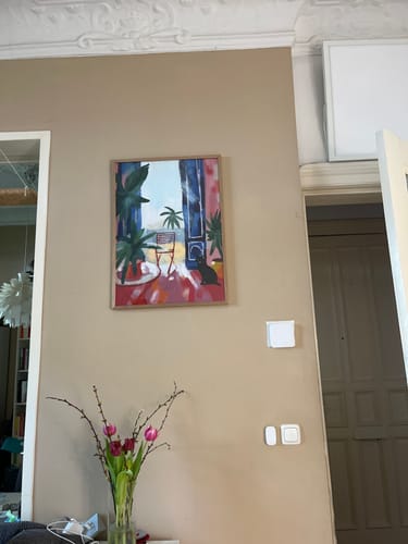 Kundenbewertung mit Foto zu The Cat Owns This Place | Modernes Kunstposter