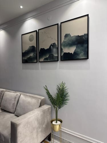 Customer photo review of Foggy Mountain Landscape, Set of 3, Set of Three Paintings