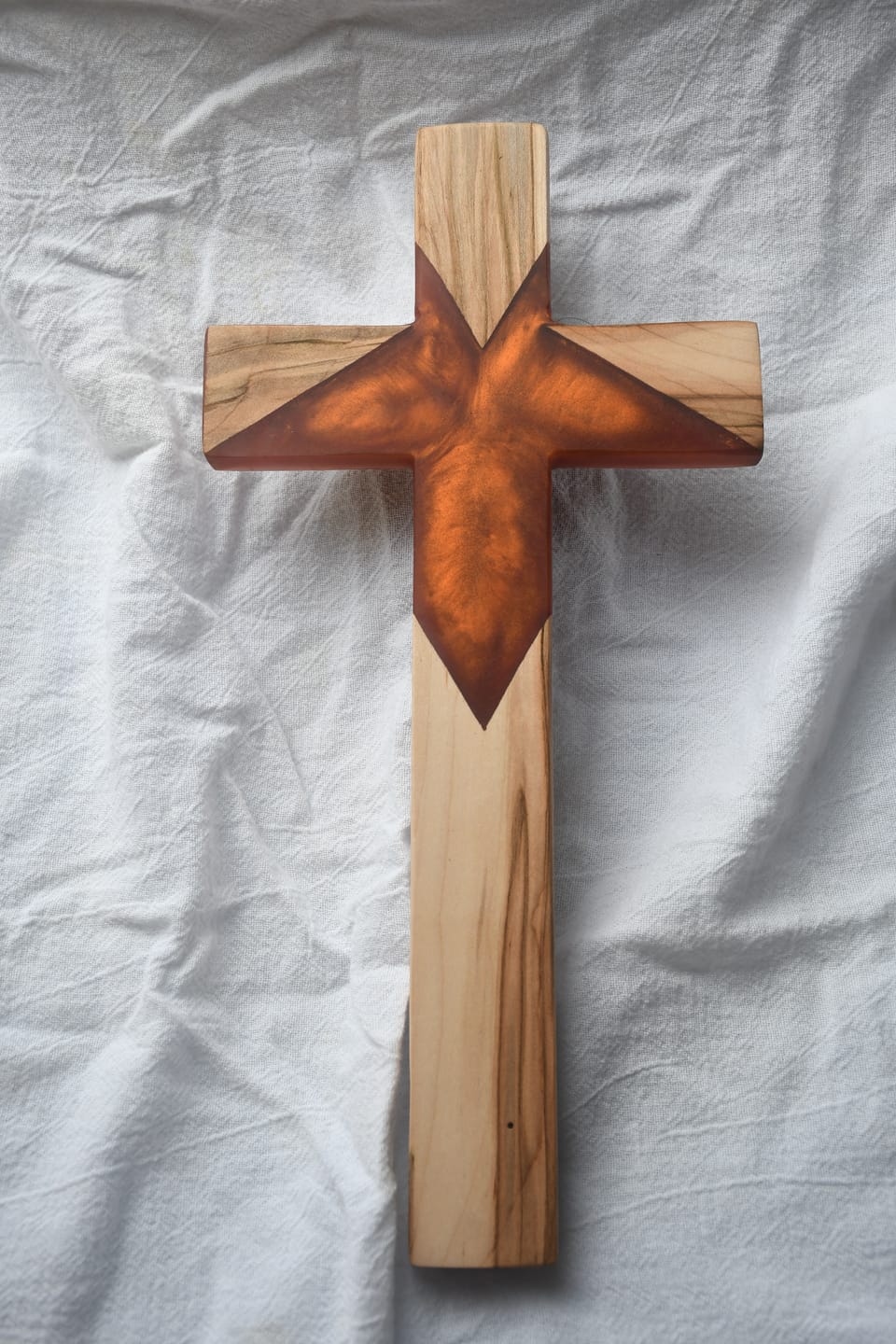 Customer photo review of 12x6x1" Cross Silicone Mold For Epoxy Resin - Medium Cross Mold