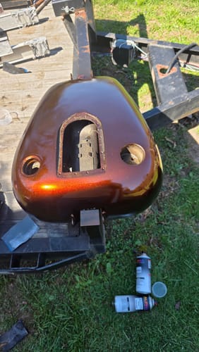 Customer photo review of Cognac Paint Basecoat