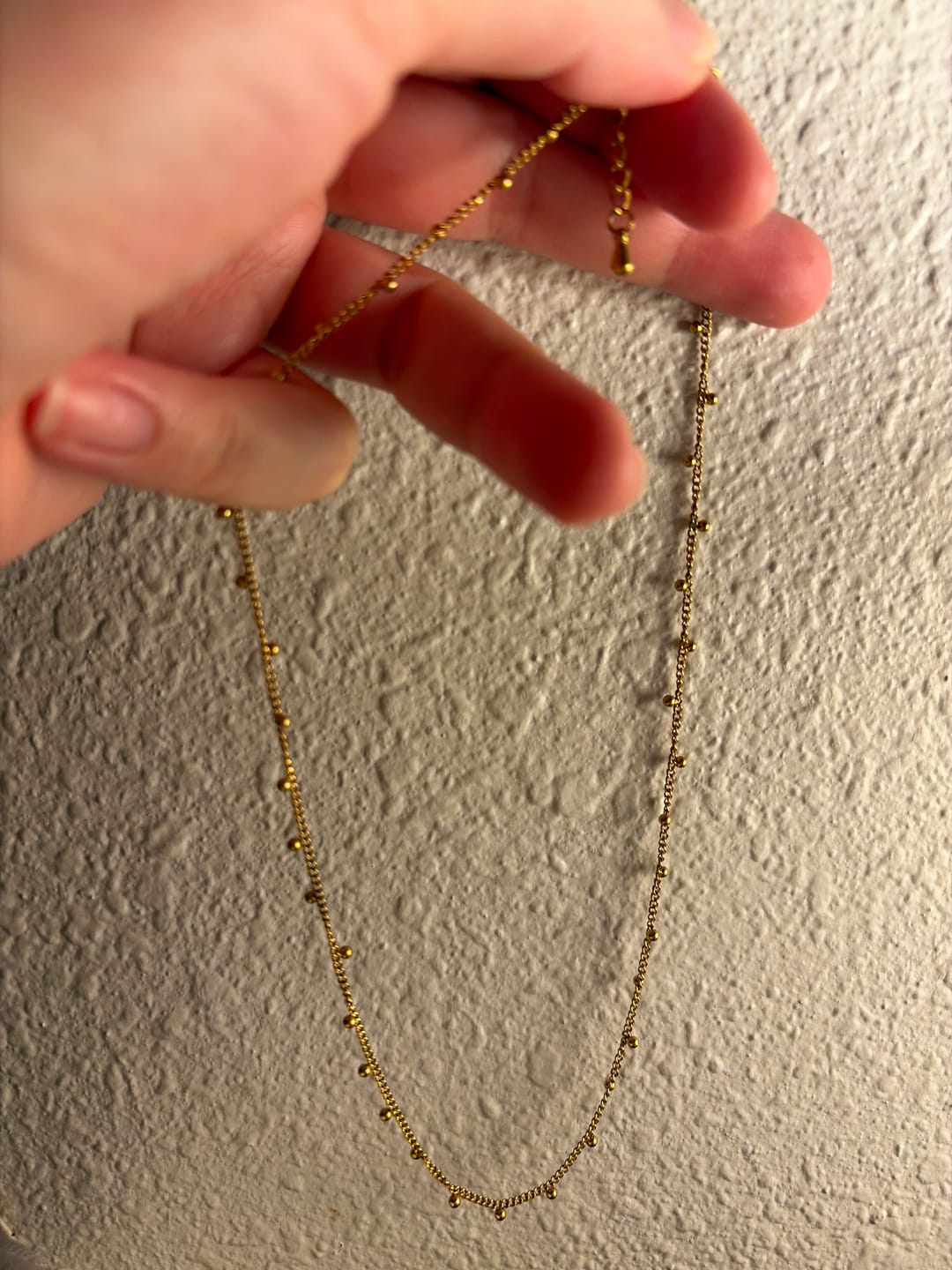 Customer photo review of Nylah Bead Necklace