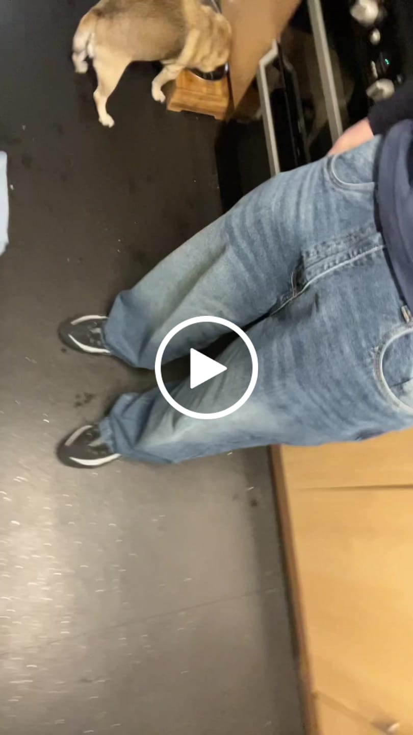 Customer video review of DENIM PANT | FROST