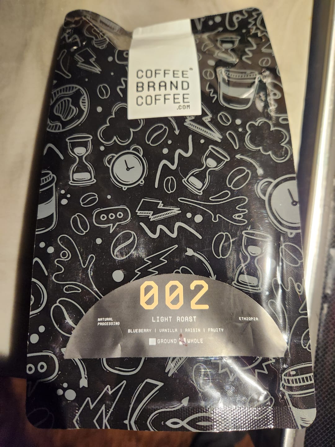 Customer photo review of Ethiopian Light Roast Coffee