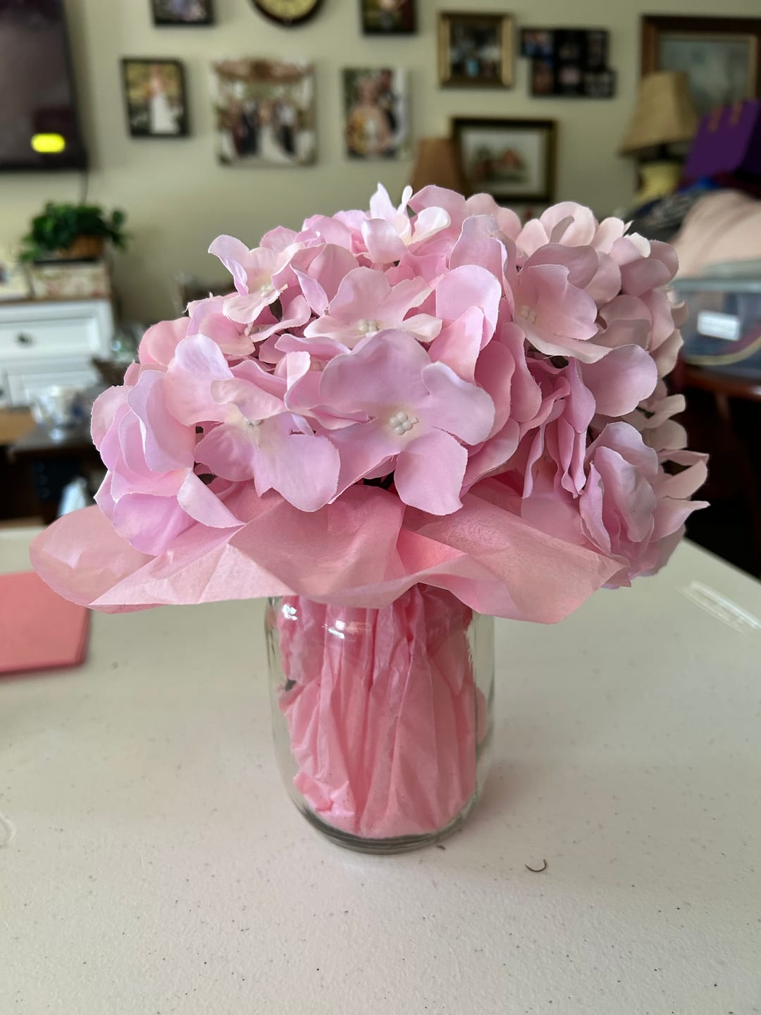 Customer photo review of Clearance Sale! Wholesale 26 - Color Silk Hydrangeas with Detachable Stems for DIY Floral Arrangements