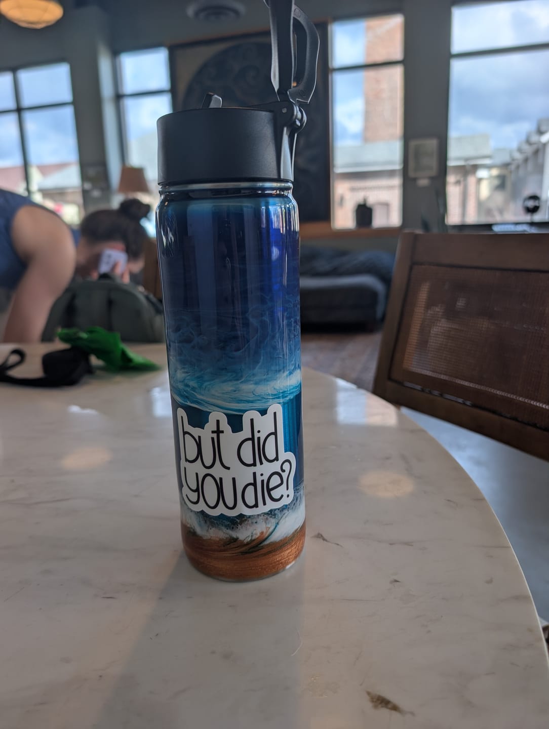 Customer photo review of But Did You Die? Sarcasm Sticker