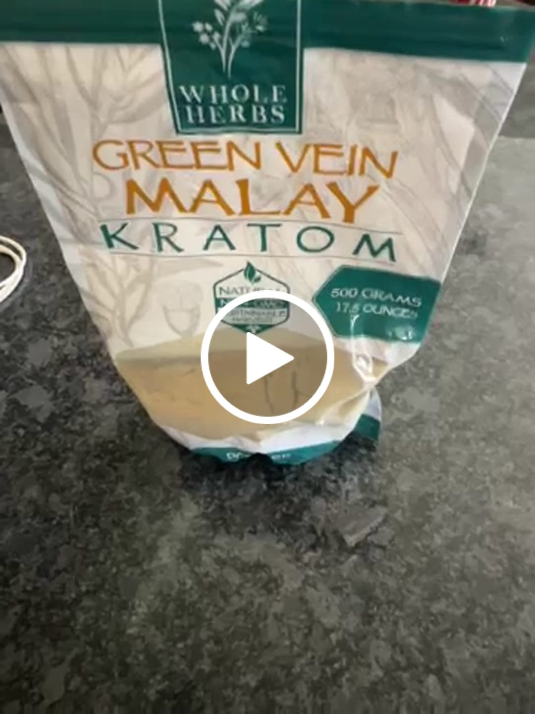 Customer video review of Whole Herbs Green Vein Indo Kratom Powder