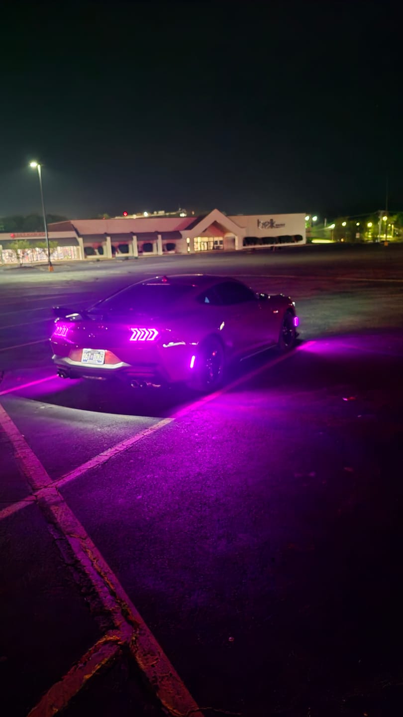 Customer photo review of 2024-2026 Ford Mustang S650 RGB Smoke LED Side Markers