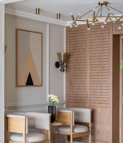 Customer photo review of Minimalist Reflex 02, Geometric Art Paintings