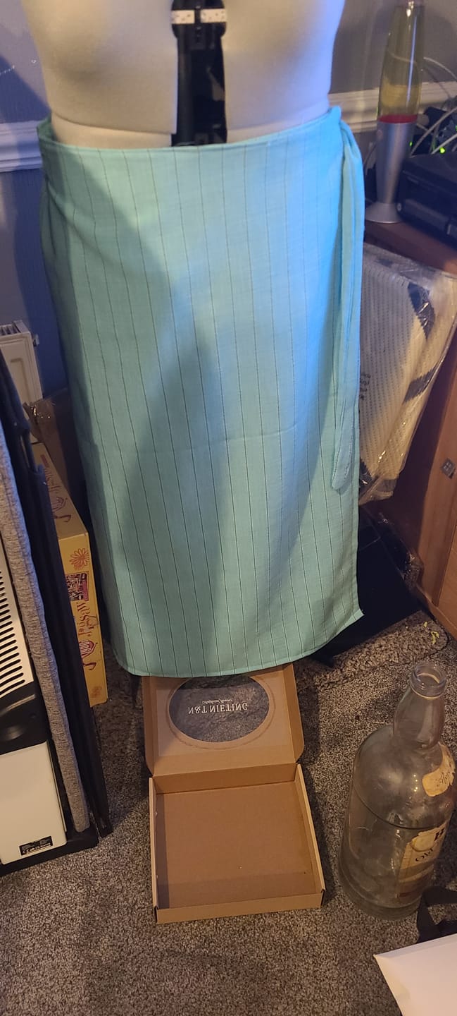 Customer photo review of Linear Weave Suiting Fabric