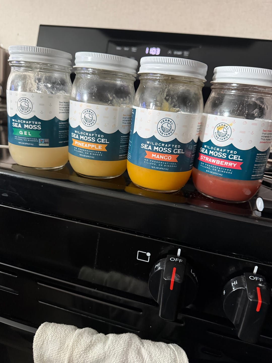 Customer photo review of Flavored Sea Moss Gel Trio Bundle