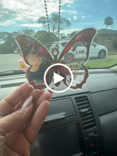 Customer video review of I Am Always With You - Personalized Acrylic Car Hanger CO25