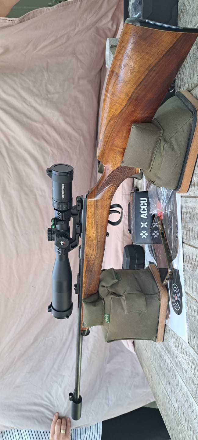 Customer photo review of Break Barrel Air Rifle Scope | VictOptics S4 4-16x44 FFP .22LR Scope (OPFF-01)