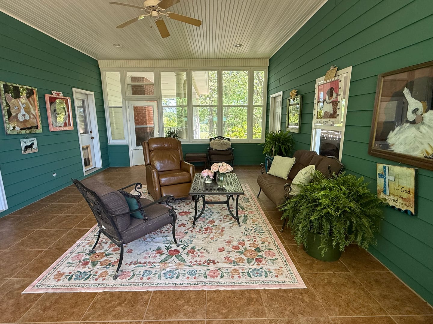 Customer photo review of Chloris Washable Area Rug - Beige
