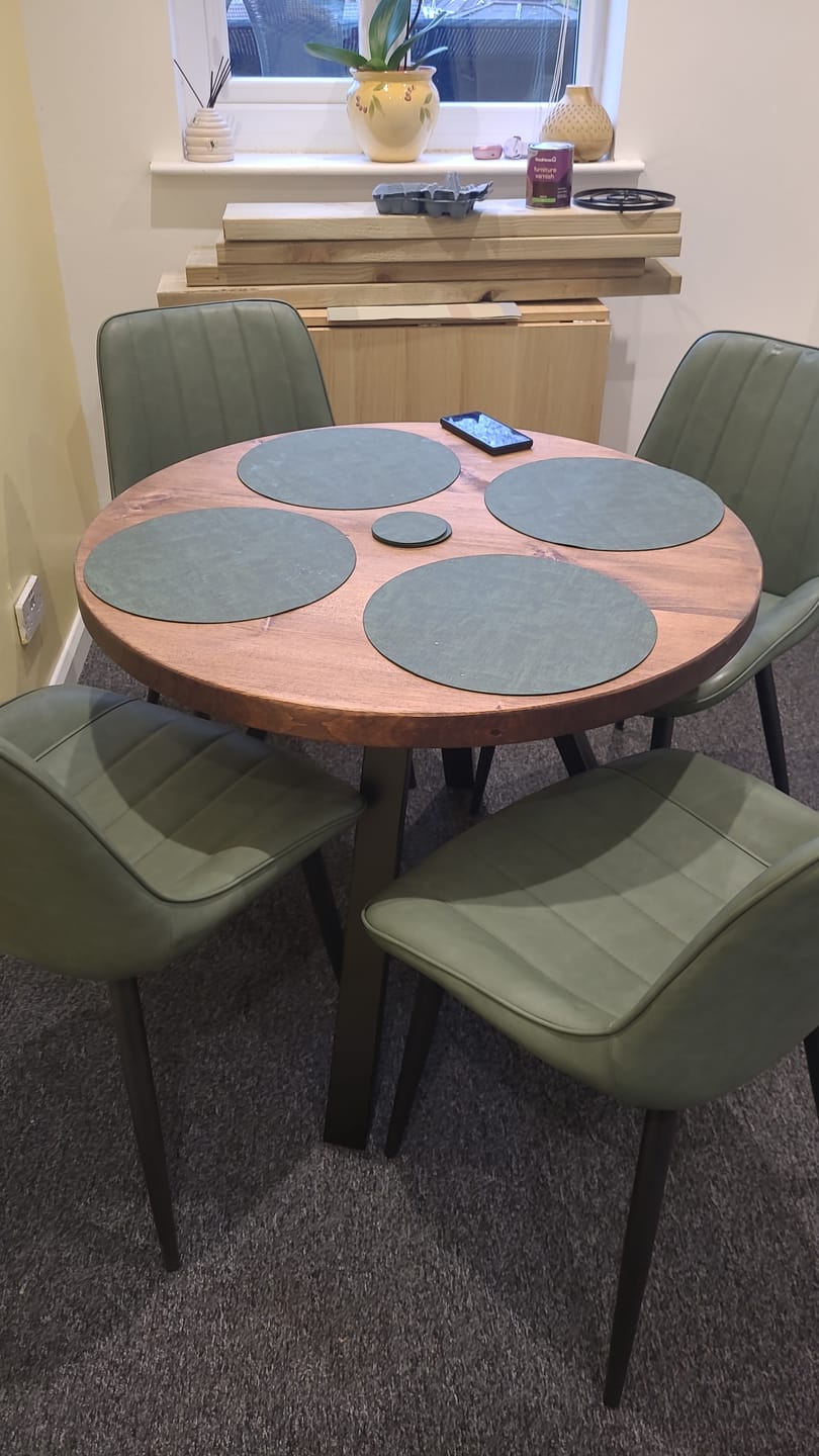 Customer photo review of Round Dining Table