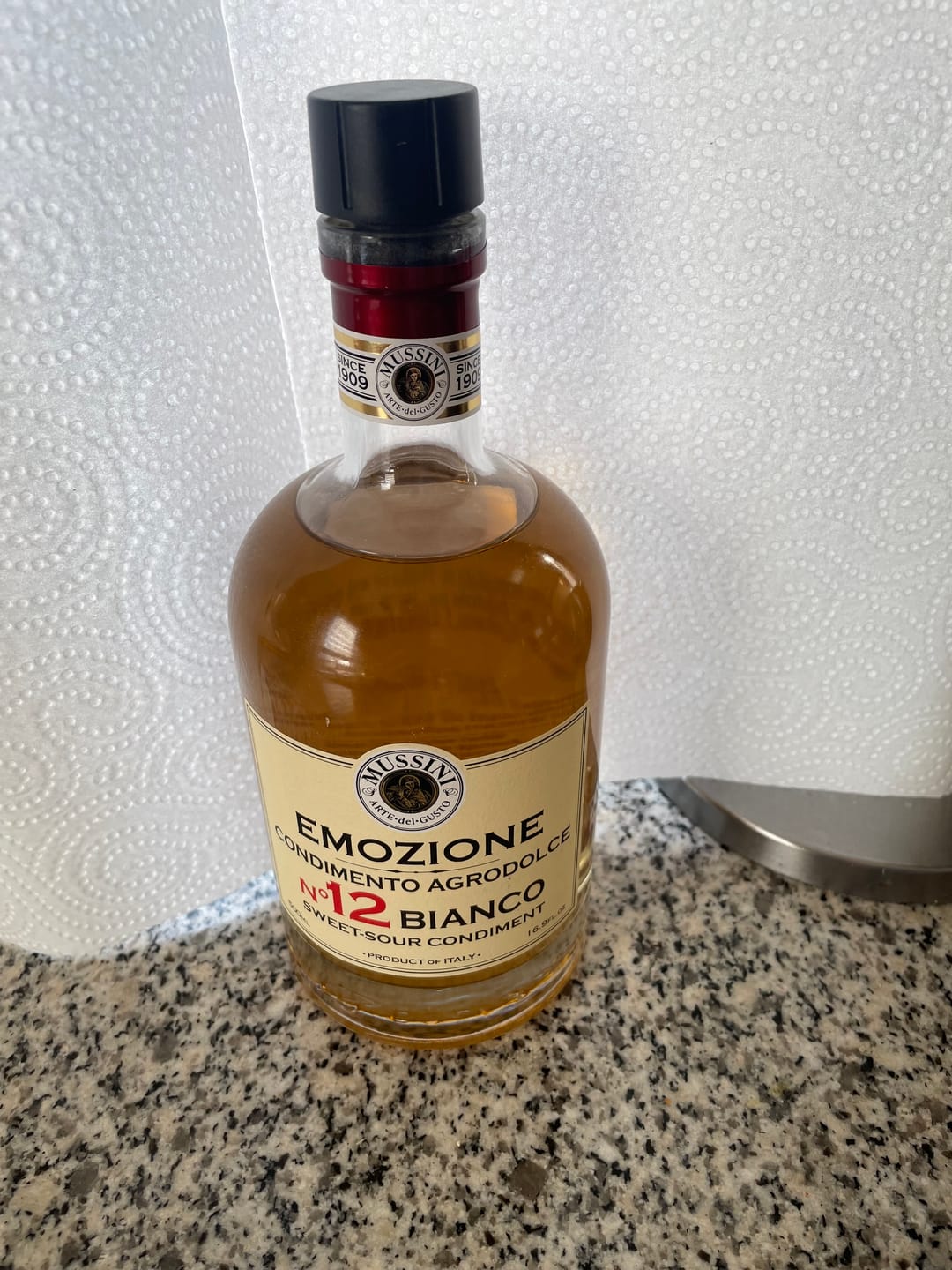 Customer photo review of Weißer Balsamicoessig aus Modena Emozione N°12, 0,5 L - Mussini