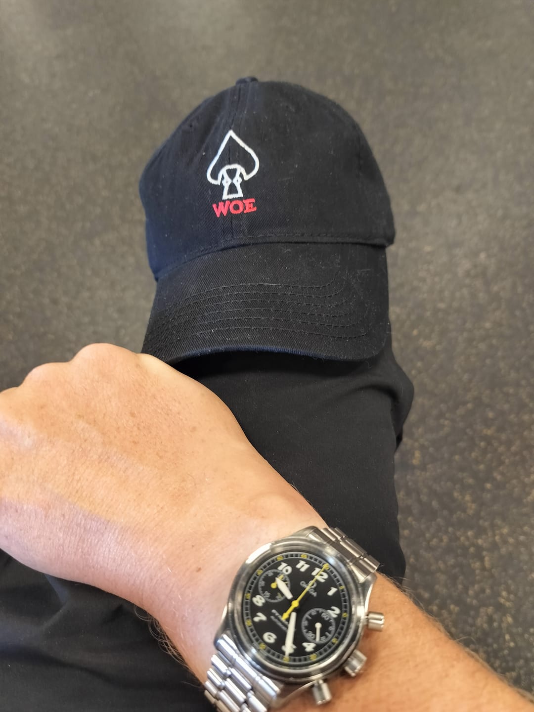 Customer photo review of The Watches of Espionage Dad Hat
