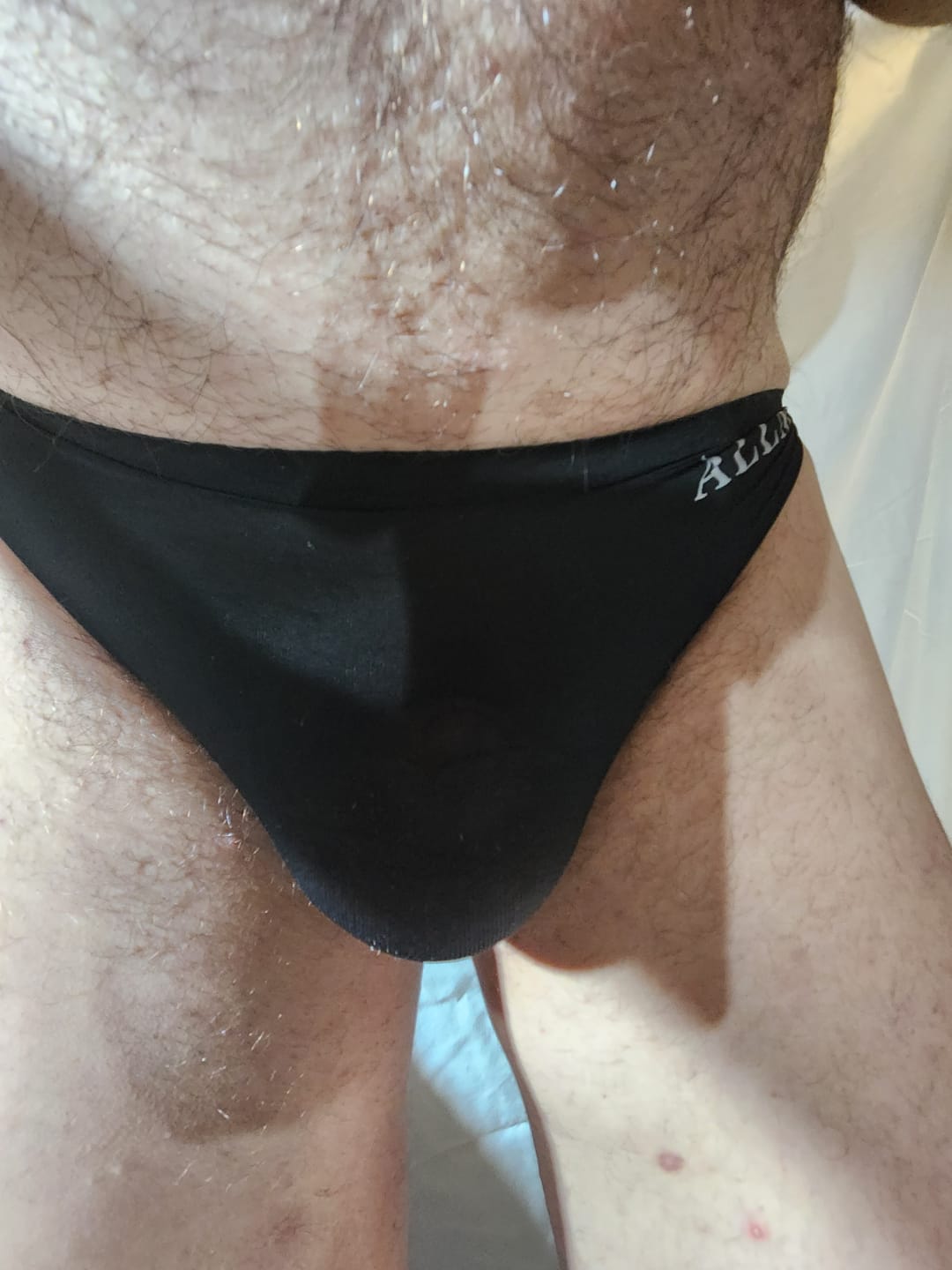 Customer photo review of 4 Pack ALLMIX Men's Sexy Seamless T-back Thongs