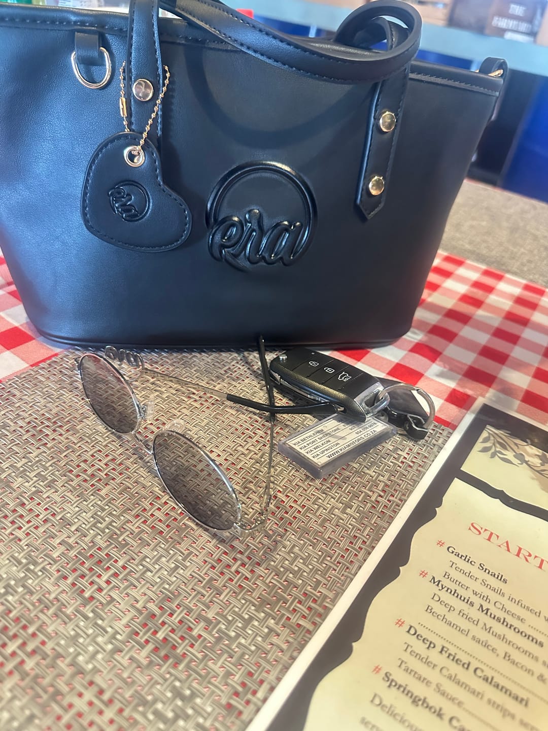 Customer photo review of Black Mini Era Tote Bag
