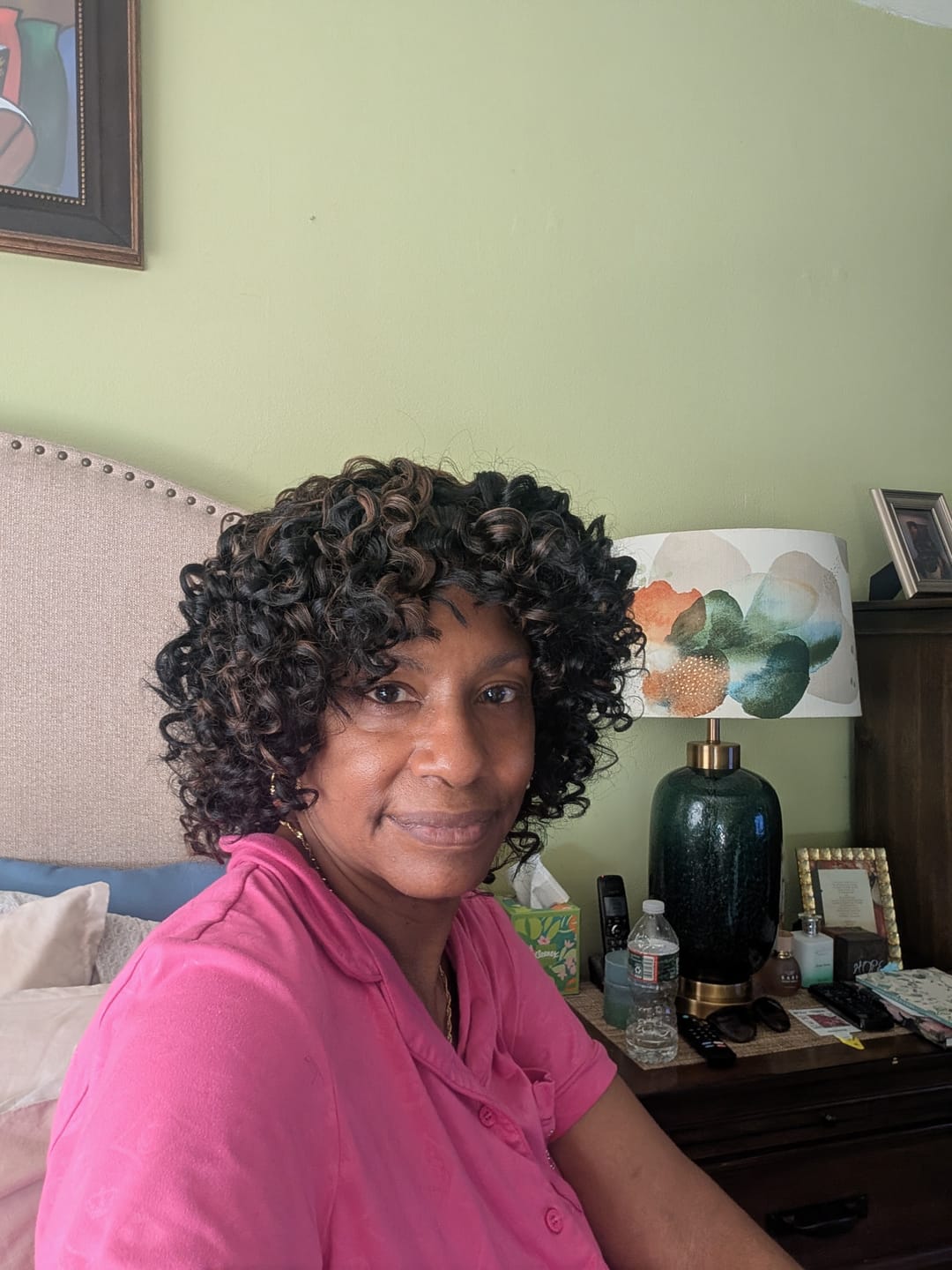Customer photo review of Outre Premium Purple Pack 100% Human Hair Blend Salon Set Curls Weave - ROD SET 3PCS