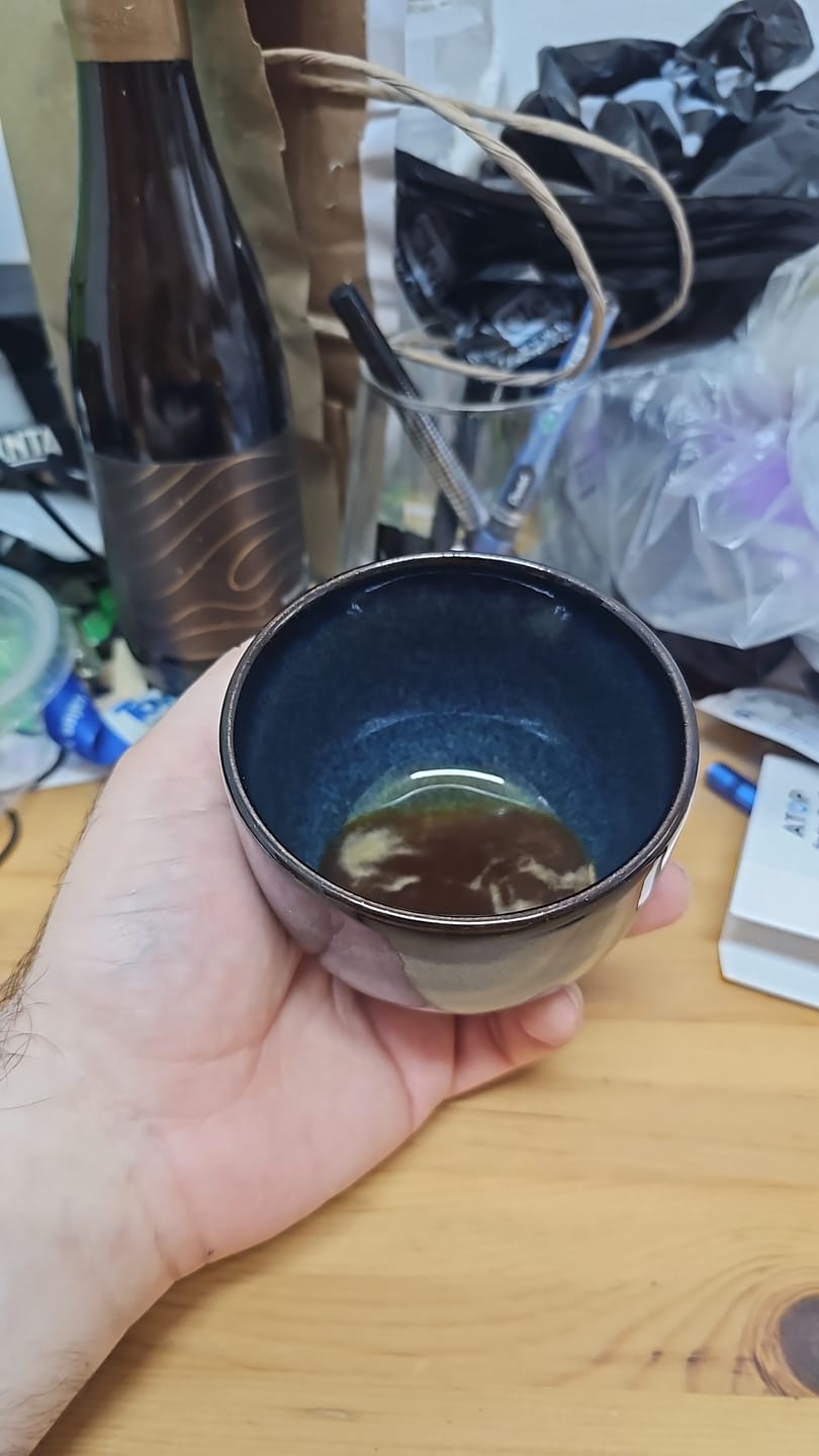 Customer photo review of ספל קפוצינו בצבעי נגה – 265 מ"ל