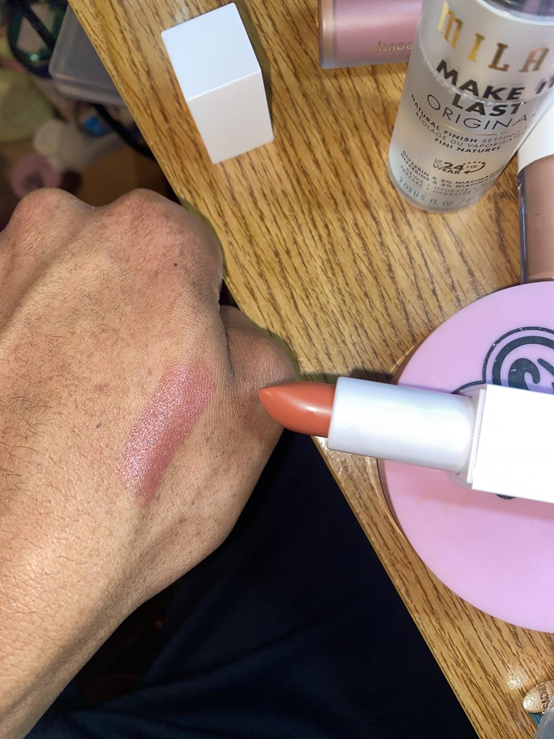 Customer photo review of Nourish & Glow Lipsticks