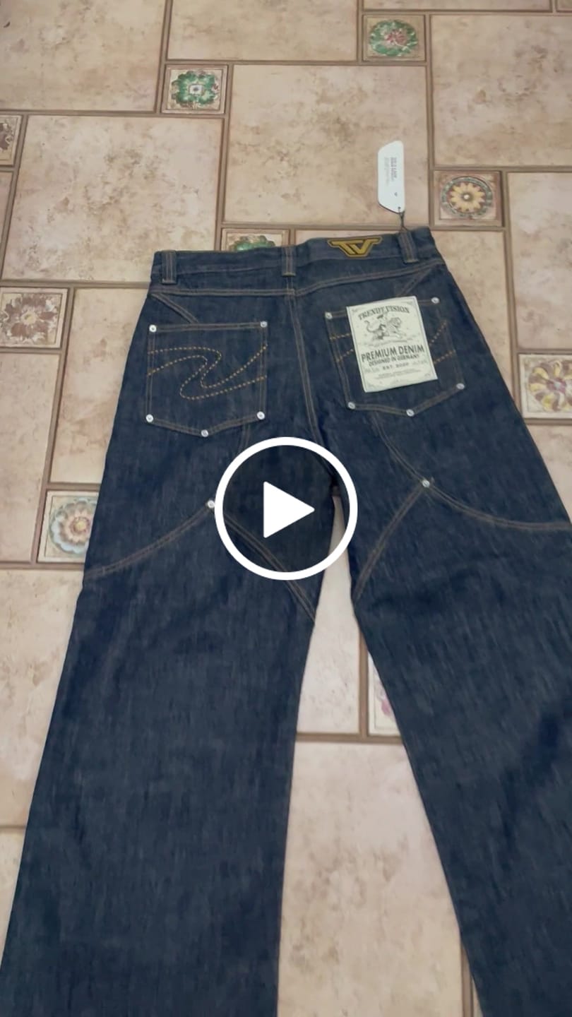 Customer video review of Raw Denim Jeans Blue