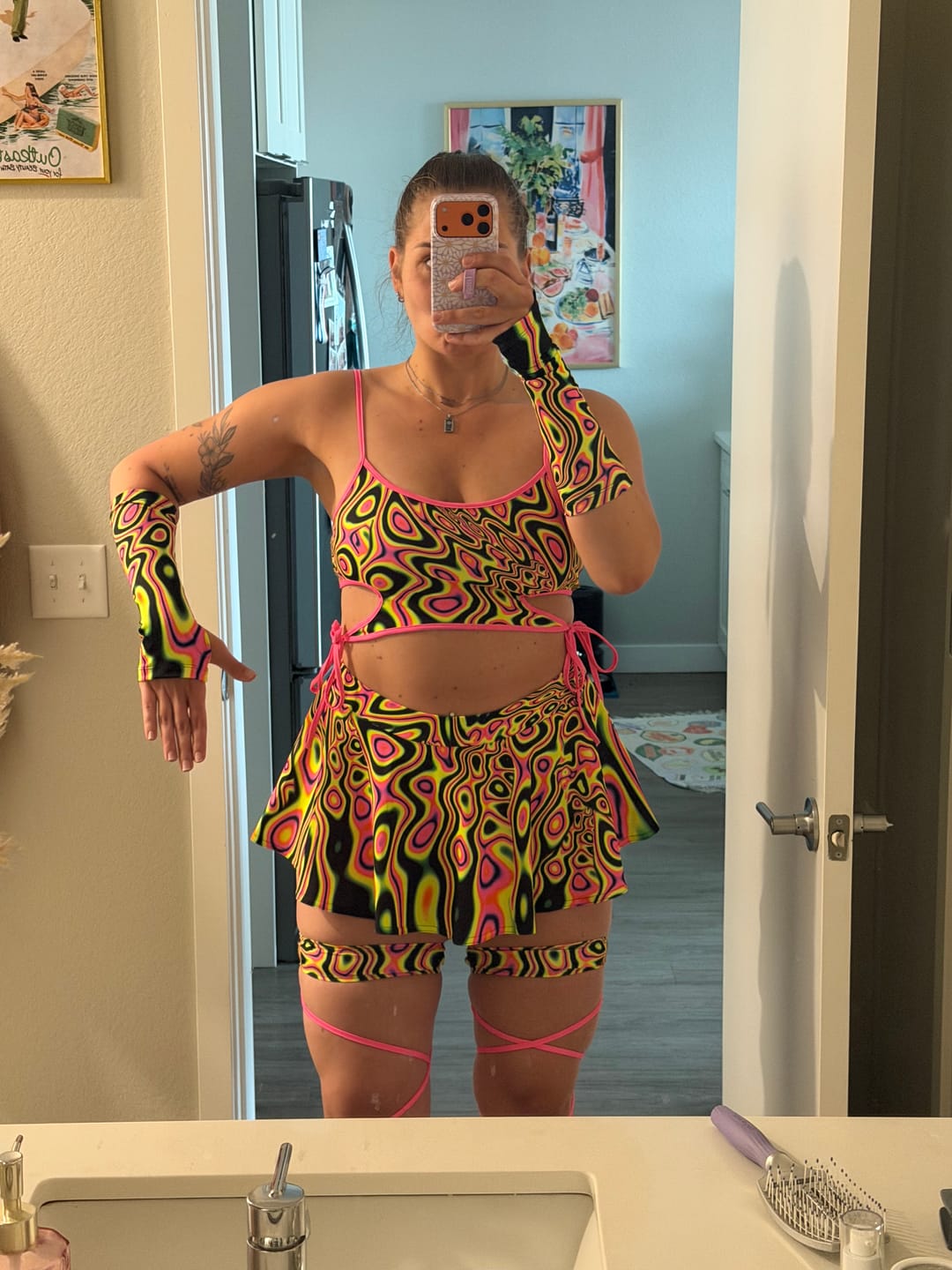 Customer photo review of Acid Euphoria Mini Skirt Set