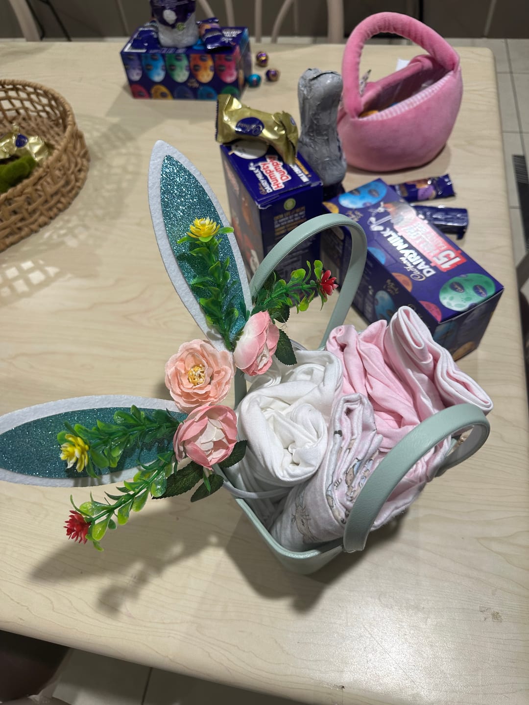 Customer photo review of Mini Tribe Bag in Sea Glass