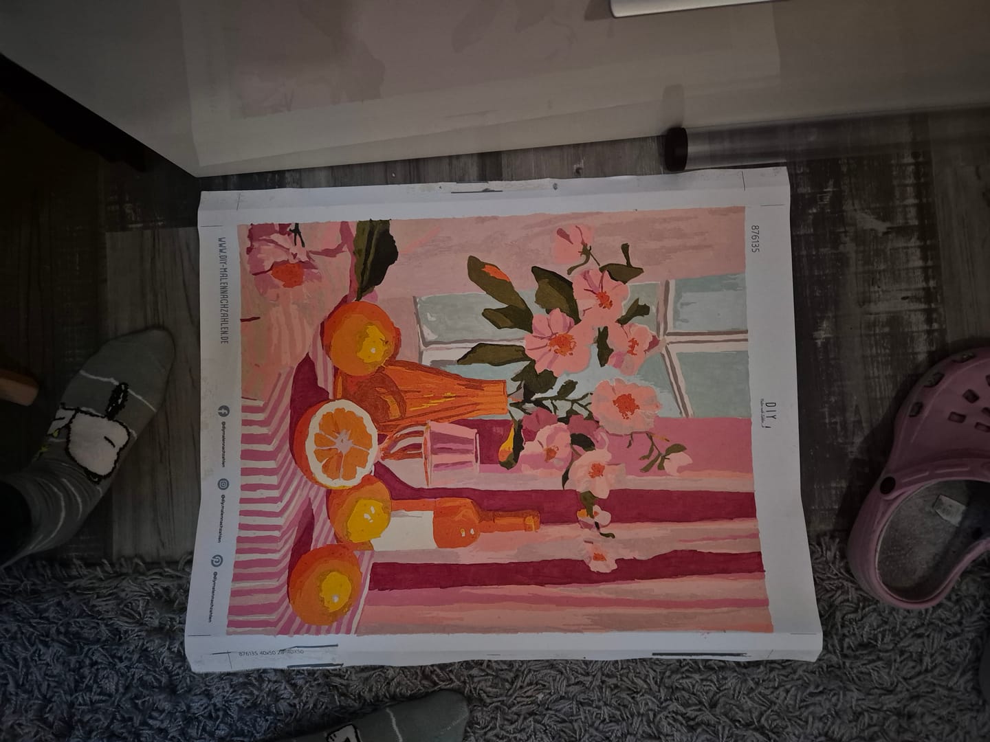 Customer photo review of Malen nach Zahlen - Oranges wine and flowers